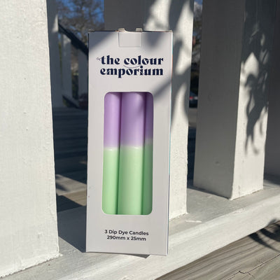 The Colour Emporium Pastel Dip Dye Candlesticks
