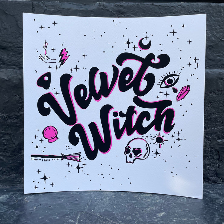 Velvet Witch Lunar Lounge Art Print